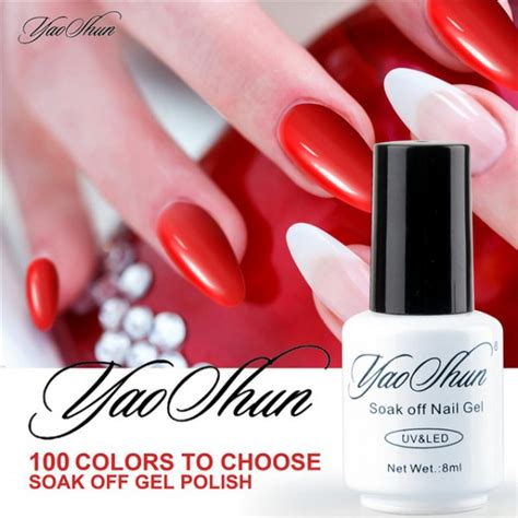 Гель для ногтей Aliexpress Yaoshun Soak Off Gel Color Polish 8 Ml