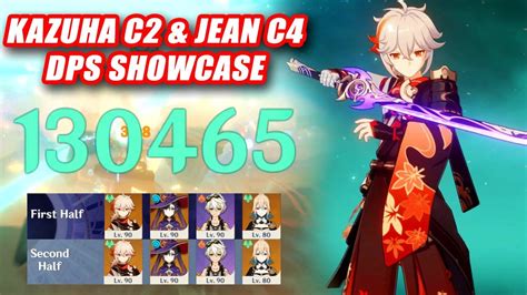 Kazuha C2 Jean C4 DPS Build 2 4 Floor 12 Showcase Best Anemo Sub