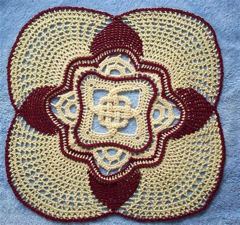 Ravelry Celtic Knot Doily In Two Colors Pattern By Richard Sechriest