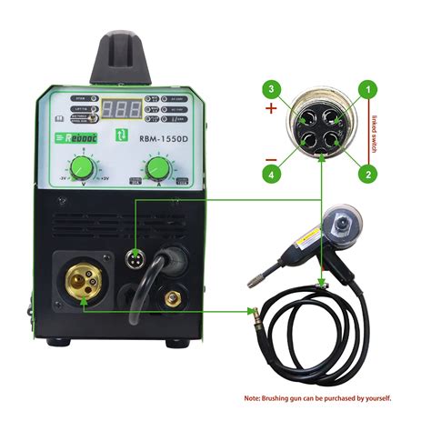 Reboot MIG Welder Flux Core 5 In 1 110 220V MIG155D Gas Gasless 155