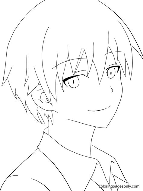 Coloriage Karma Akabane D Assassination Classroom Coloriages Gratuits