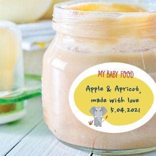 Labels for baby food jars | Petit-Fernand