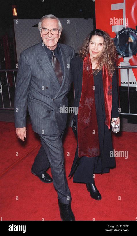 Los Angeles Ca March 17 1999 Actor Martin Landau And Girlfriend Ryan