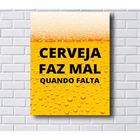 Placa Decorativa Cerveja Faz Mal Quando Falta Mdf Shopee Brasil