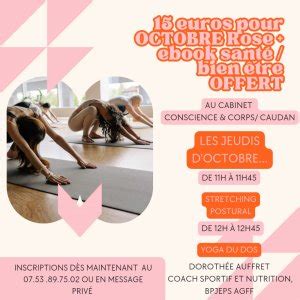 Tickets Cours De Stretching Postural Cabinet Conscience Corps