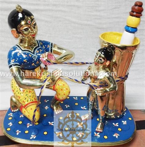 Yashoda Krishna / Damodar Lila Deity / Moorti Asthadhatu (15 inches ...