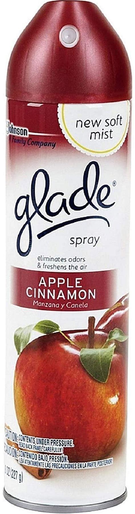 Glade Aerosol Air Freshener Apple Cinnamon 8 Oz Pack Of 6