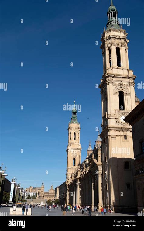 Cathedral Basilica Of Our Lady Of The Pillar In Zaragozaone Of Europe