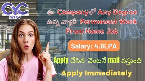 Company Any Degree Permanent Wfh Job Work From Home