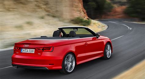 Audi A3 Cabriolet 2015 2 0 TDI S Line Misano Red Rear Car HD