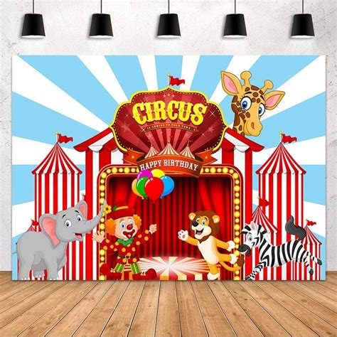 Pcs Circus Backdrop Carnival Party Decorations Banner For Birthday