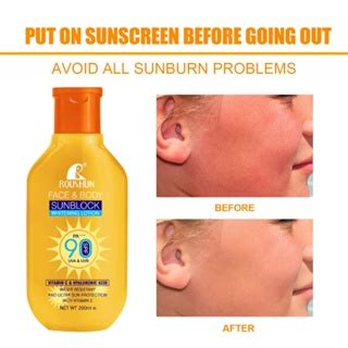 Effective Facial Sunscreen Cream Spf Moisturizer Facial Body