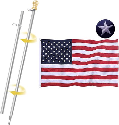 Patio, Lawn & Garden Allied Flag American Home Nylon 3 by 5-Feet US ...