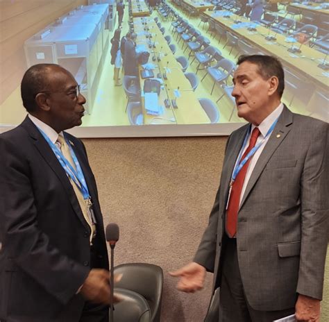 Sir Molwyn Joseph In Geneva For 76th World Health Assembly Antiguan