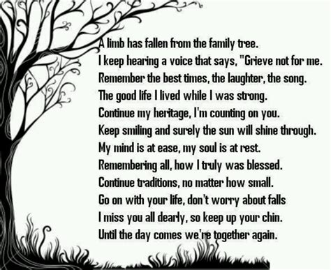 Poem About Broken Family Tree