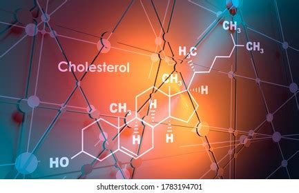 Chemical Molecular Formula Cholesterol Infographics Illustration Stock ...