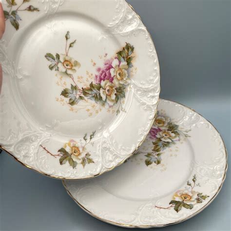 Antique CT Altwasser Porcelain Dessert Plates C Tielsch And Company