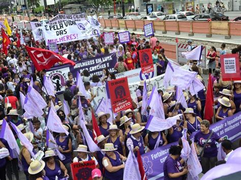 G1 Mulheres Fazem Manifestação E Bloqueiam Avenida Paulista