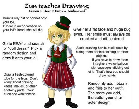 Zun Teaches Drawing By Drunkenoni On Deviantart