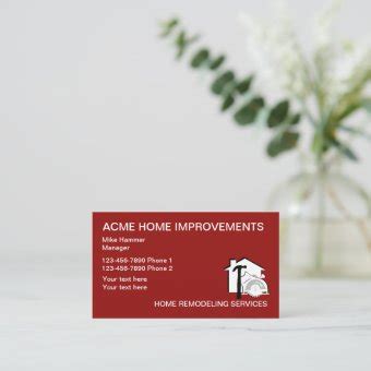 Home Remodeling Businesscards Business Card | Zazzle