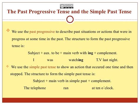 Simple Past And Past Progressive