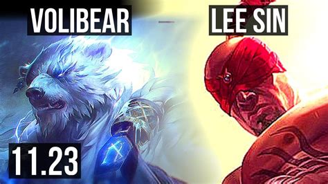 Volibear Vs Lee Sin Jng 7 Solo Kills 1825 Legendary 300 Games