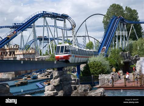 Poseidon Roller Coaster At Europa Park Rust Germany Stock Photo Alamy