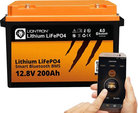 Liontron Lifepo Batteria Al Litio V Ah Con Smart Bluetooth Bms