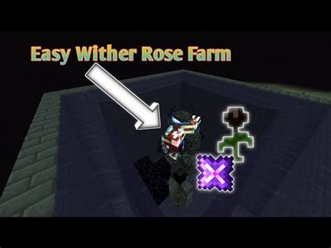 Easy Wither Rose Farm Minecraft Bedrock Edition Minecraft YouTube