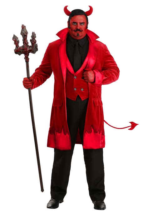 Men S Plus Size Debonair Devil Costume Men S Devil Costumes