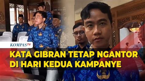 Gibran Tetap Ngantor Di Hari Kedua Kampanye Pilpres Ini Alasannya