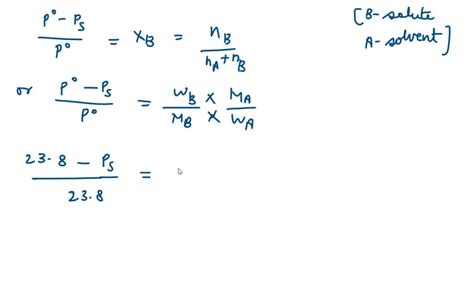 Solved G Of Urea Is Dissolved In G Of Water Calculate The Vapor