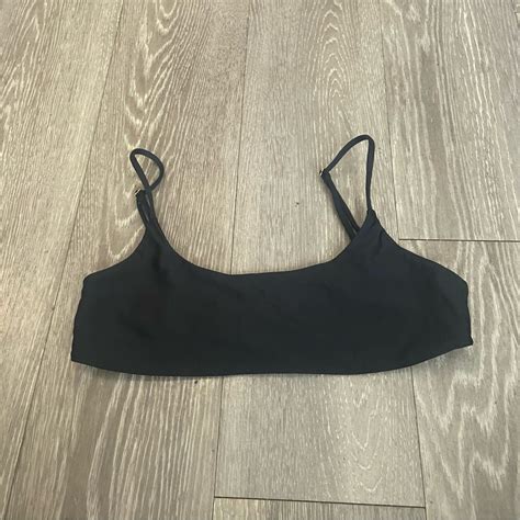 Bamba Swim Black Bikini Top Med Vintage 90s Gem