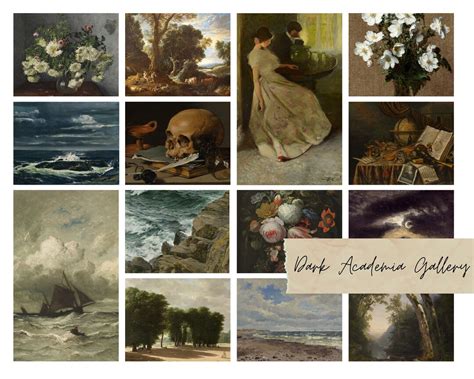 50 Digital Dark Academia Paintings, Vintage Digital Art Downloads ...