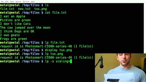 Printing From The Command Line BASH Linux YouTube