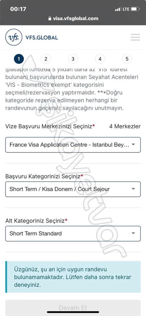 Vfs Global Fransa Vize Randevusu Bulam Yoruz Randevu Yapanlar Var