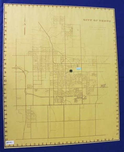 1970s Map Of Tempe Works Tempe History Museum