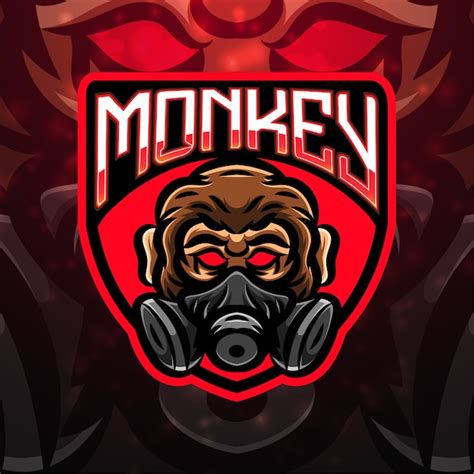 Premium Vector Monkey Sport Mascot Logo Design