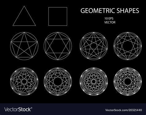 Sacred Geometry Drawing Royalty Free Vector Image