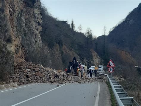 Tirebolu Do Ankent Karayolunda Heyelan Meydana Geldi Giresun Haberleri