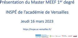 Insp De L Acad Mie De Versailles Pr Sentation Du Master Meef Er