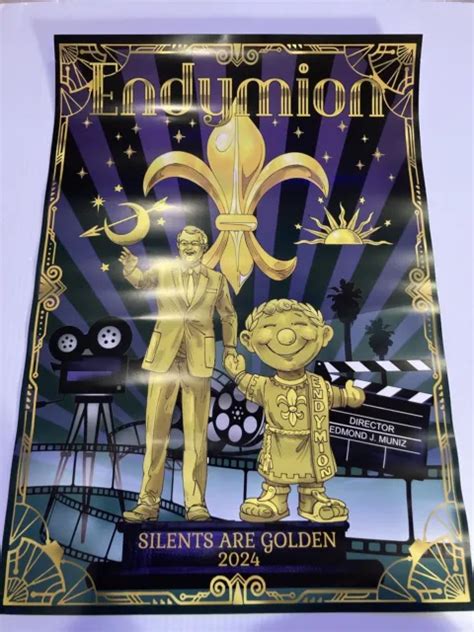 2024 KREWE OF Endymion Coronation Poster New Orleans Mardi Gras 7 13