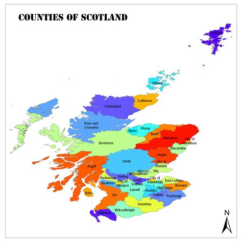 Counties Of Scotland Map - Allyce Maitilde