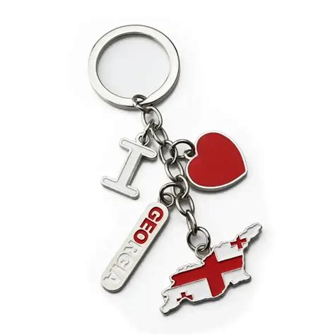 Custom Made England London Tourist Souvenirs Key Ring Metal London ...