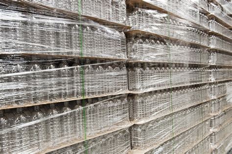 Close Up Of Pallets Of Bottled Water Stock Image F0218613