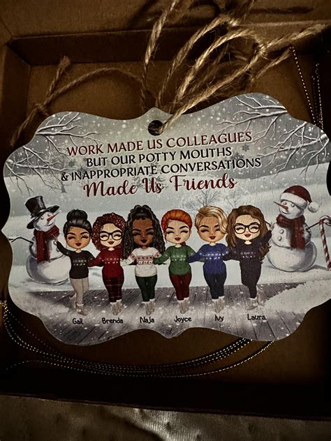 Work Made Us Colleagues - Christmas Gift For Co-worker - Personalized ...