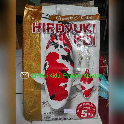 Jual Pakan Koi Koki Hiroyuki Growth And Colour RePack 1 Kg 1kg Packing