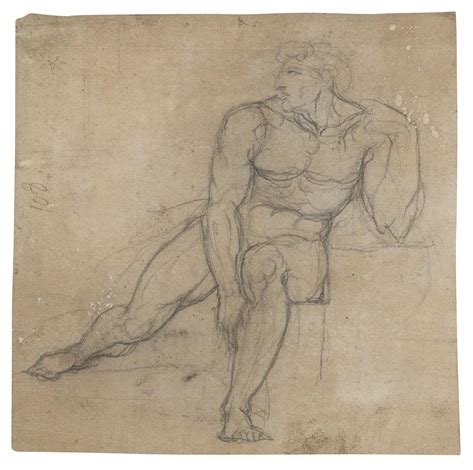 A Nude Male Figure Seated On A Step By Henry Fuseli On Artnet