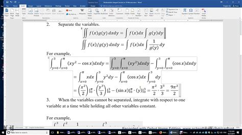 Multivariable Integral Calculus In 10 Minutes Youtube