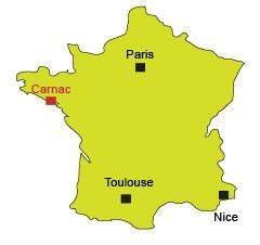 Carnac France Map